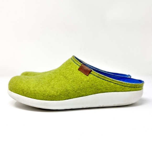 Samuel Hubbard Dreams Wool Felt Clogs Green Size 11 - Picture 3 of 8